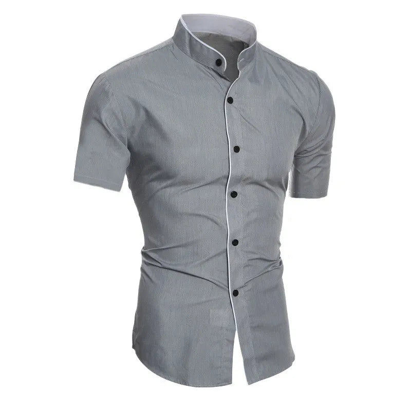 **Camisa Casual de Hombre Manga Corta | Estilo Minimalista y Elegante para Uso Diario y Oficina**
