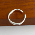 Anillo de Plata 925 Ajustable para Mujer – Diseño Geométrico de Lujo y Brillo