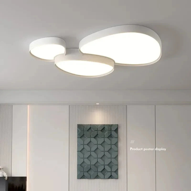 💡 Lámpara de Techo LED Moderna Nórdica Blanco y Negro | Iluminación para Sala y Dormitorio