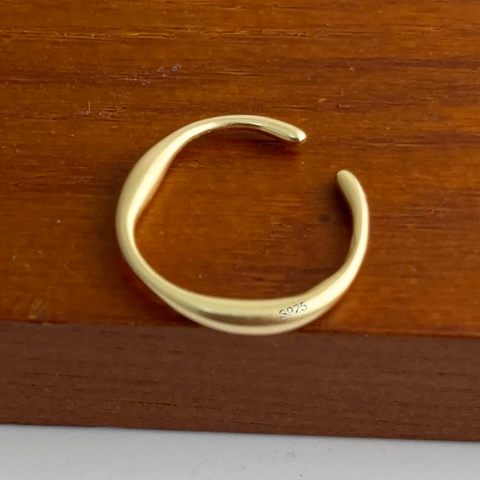 Anillo de Plata 925 Ajustable para Mujer – Diseño Geométrico de Lujo y Brillo