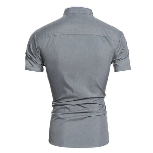**Camisa Casual de Hombre Manga Corta | Estilo Minimalista y Elegante para Uso Diario y Oficina**