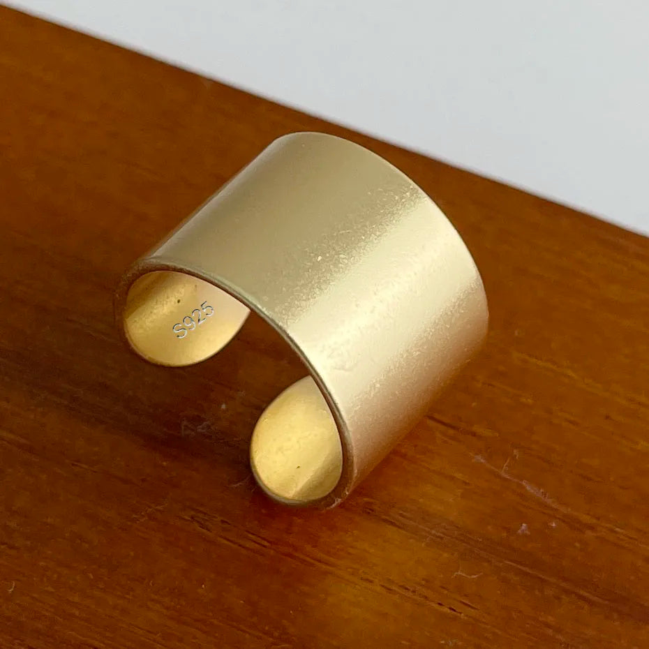 Anillo de Plata 925 Ajustable para Mujer – Diseño Geométrico de Lujo y Brillo
