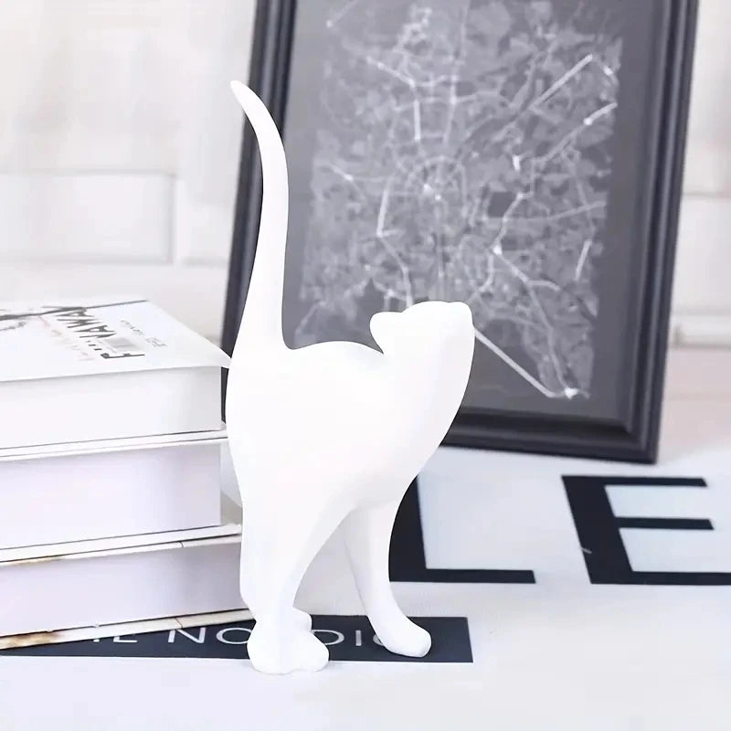 🐱 Figura Decorativa de Pareja de Gatos en Resina | Escultura Romántica para Hogar y Regalo Especial
