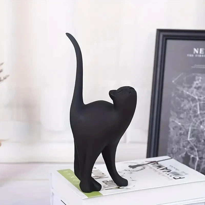 🐱 Figura Decorativa de Pareja de Gatos en Resina | Escultura Romántica para Hogar y Regalo Especial